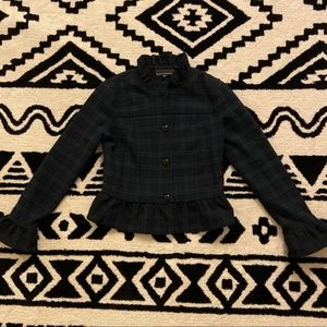 [Banana Republic] Green and Black Plaid Bl…